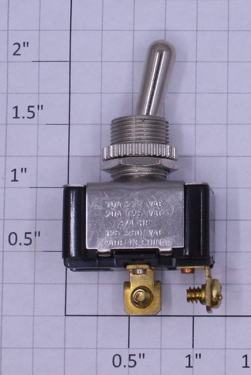 Acme 0826-09 SPST On/Off Toggle Switch 20A @ 125VAC 3/4 HP