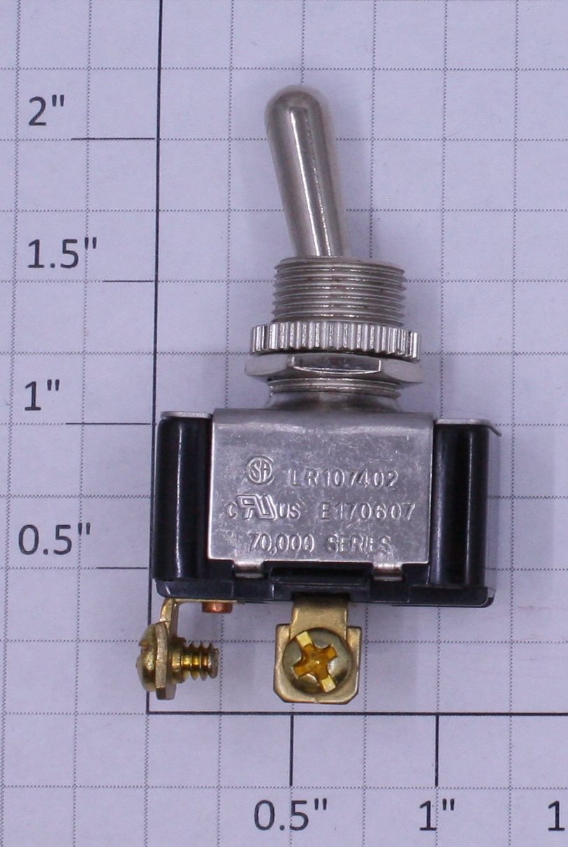 Acme 0826-09 SPST On/Off Toggle Switch 20A @ 125VAC 3/4 HP