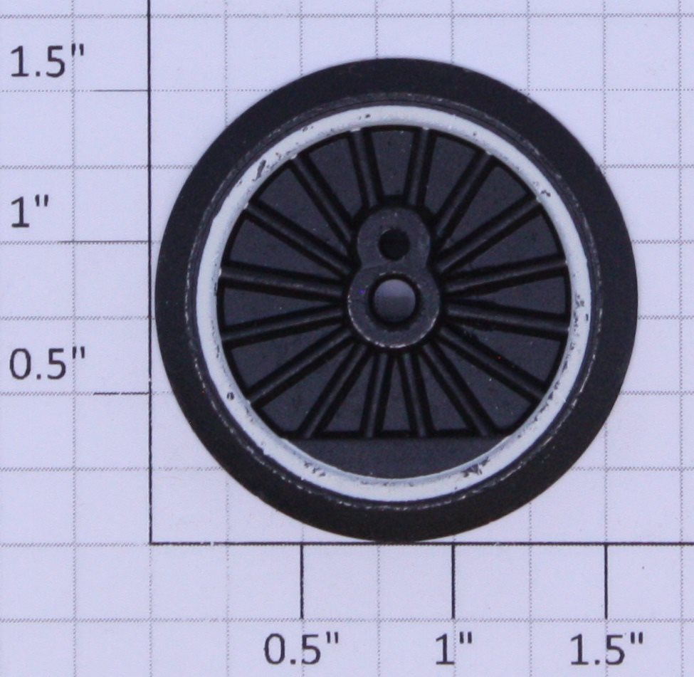 Lionel 8702-20 Plain End Wheel with White Painted Rim