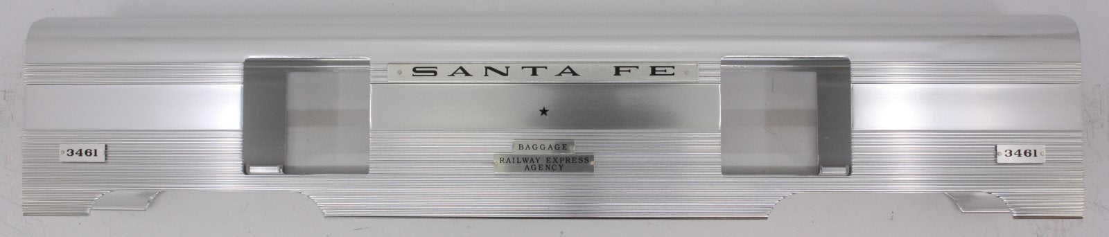 Lionel 39134-7 #3461 Santa Fe Aluminum REA Baggage Car Shell