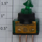 Acme 0826-17 SPDT On/Off Green Duckbill Illuminated Toggle Switch 12VDC