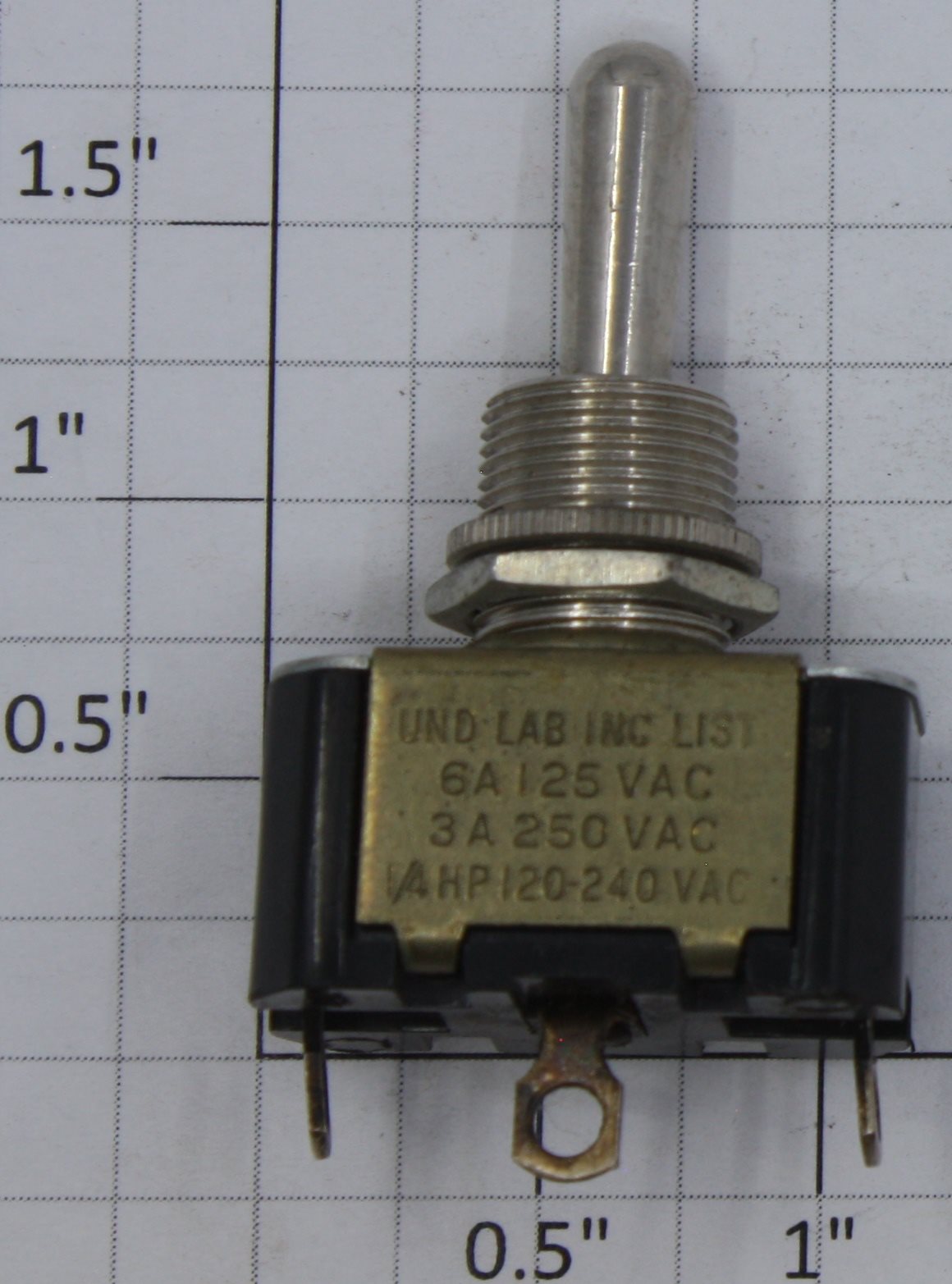 MRC E7 Vintage STDP Momentary On/Off/On Toggle Switch 6A @ 125VAC 1-1/4HP