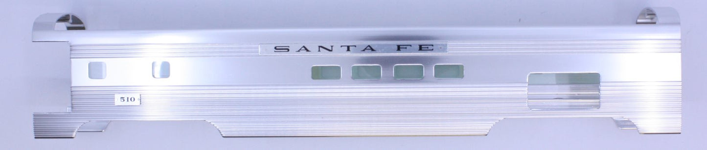 Lionel 39138-7 #510 Santa Fe Full Aluminum Vista Dome Shell