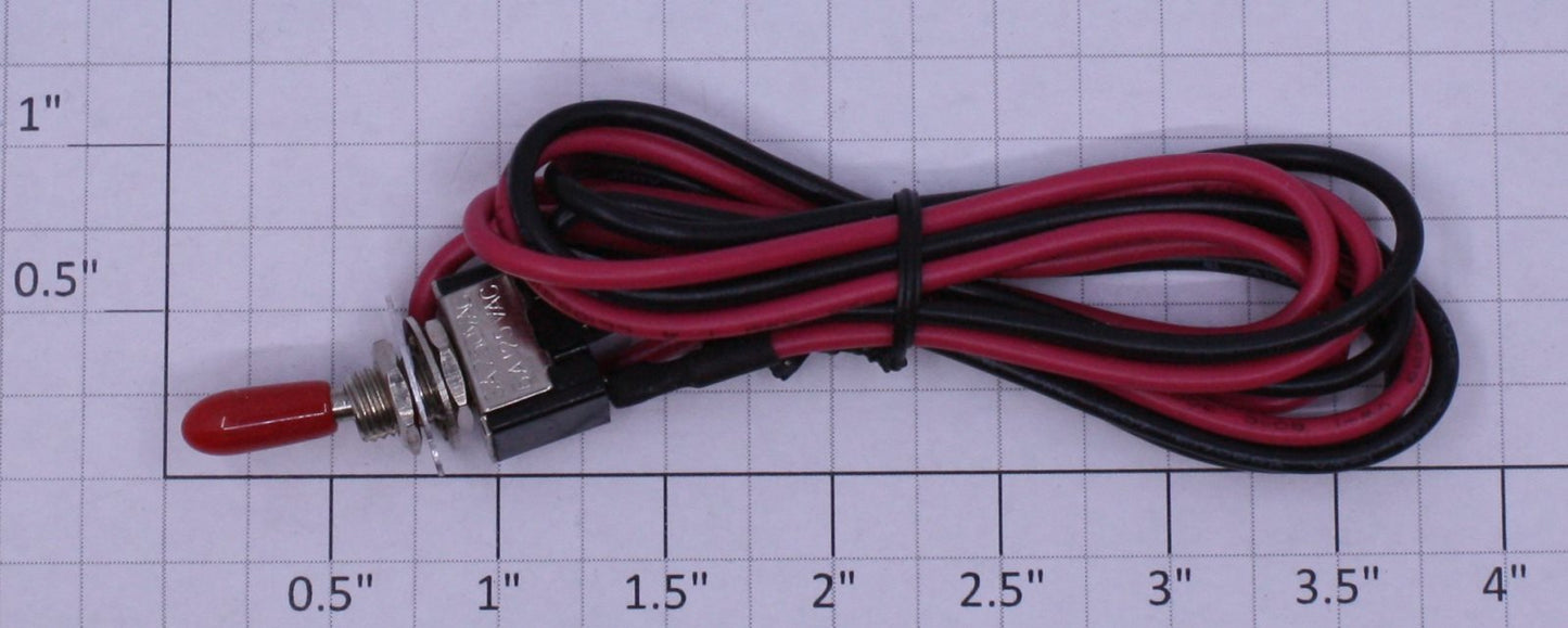 Acme 0827-01 STSP On/Off Toggle Switch 6A @ 125VAC with 20" Leads