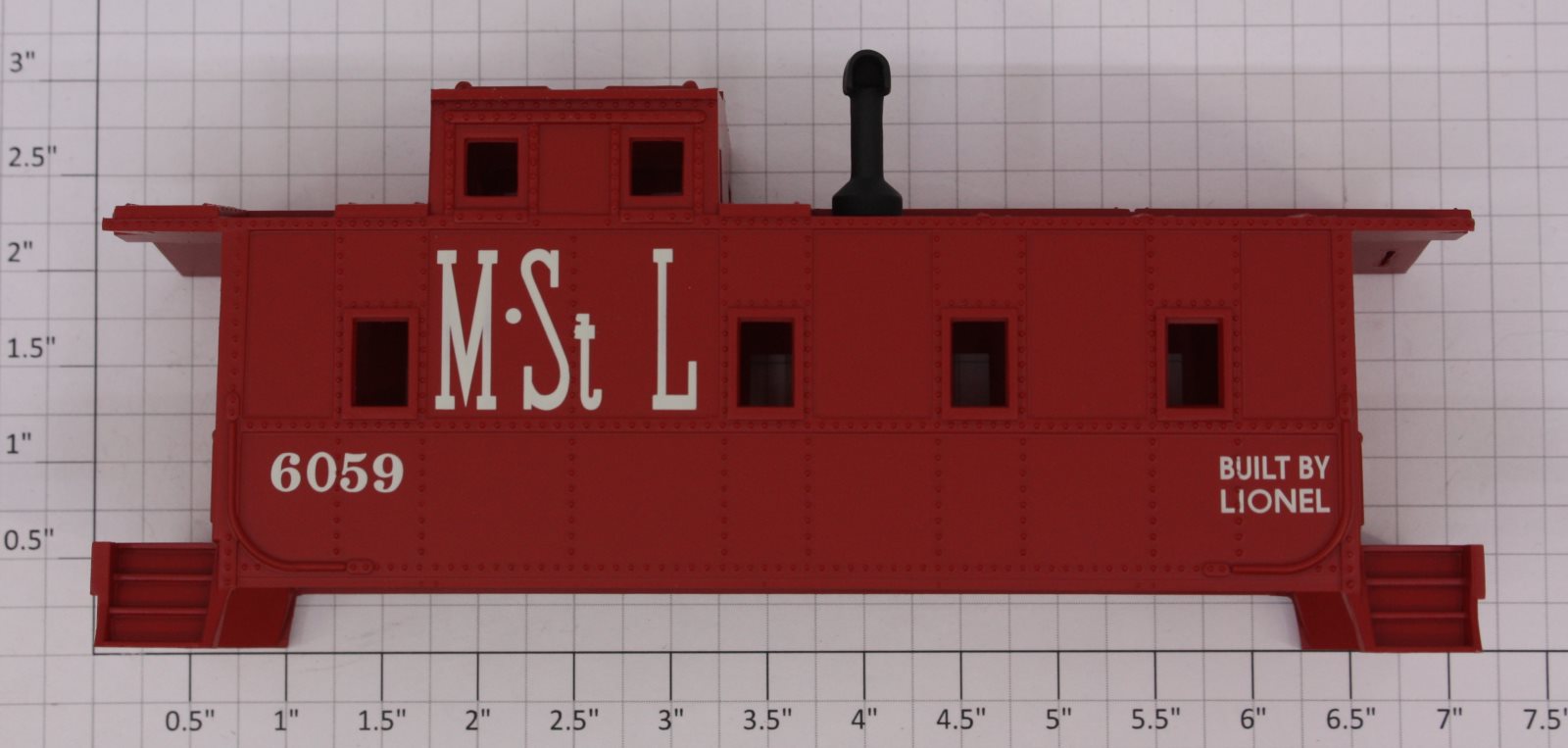 Lionel 27751-2 M.St L Caboose Shell without End Rails
