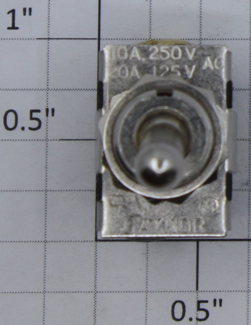 Acme 1843 SPST On/Off Toggle Switch 20A @ 125VAC 3/4 HP