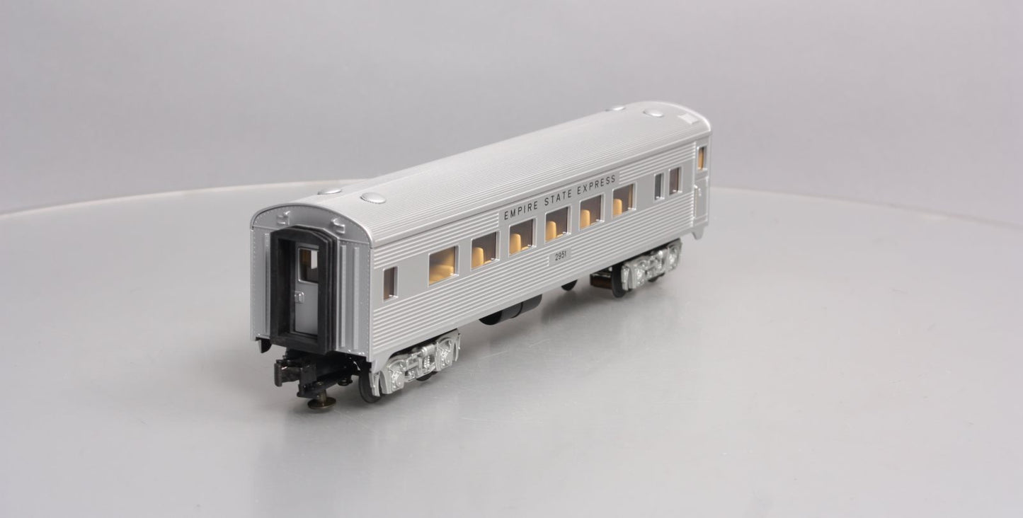 MTH 30-6119 O Gauge NYC Empire State Express Streamlined Passenger Car #2951 LN/Box