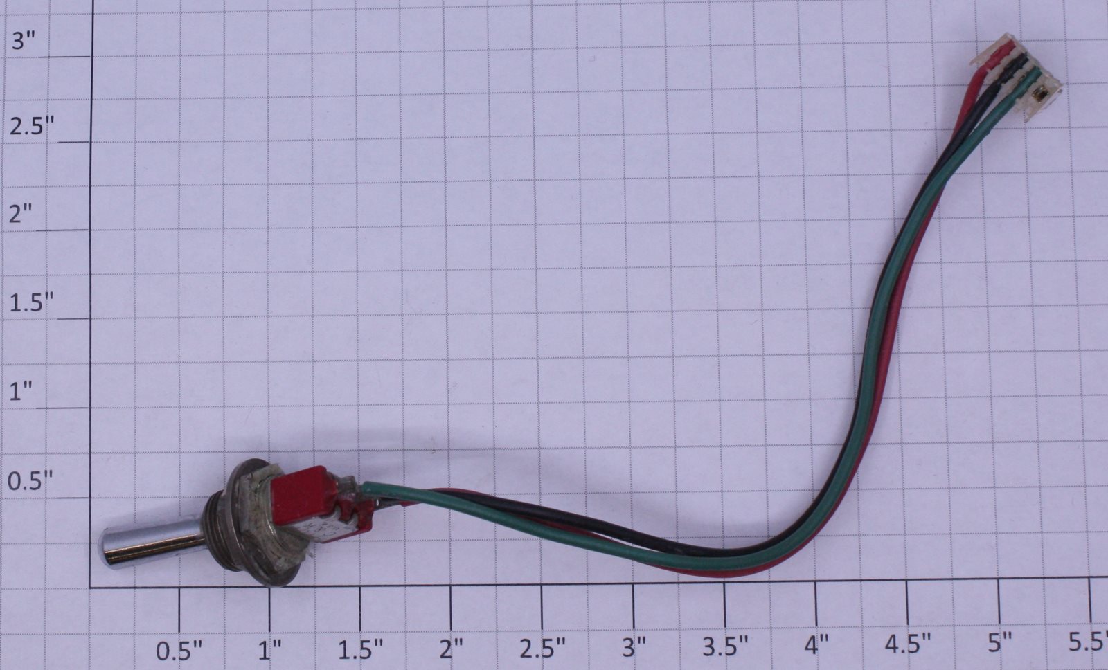 Acme 7101 SPDT On/On Toggle Switch 5A @ 120VAC with 4 Conductor Plug