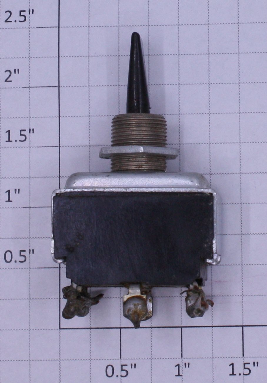 Acme 0826-14 DPDT Black Paddle Lever On/Off Toggle Switch 6A @ 125VAC