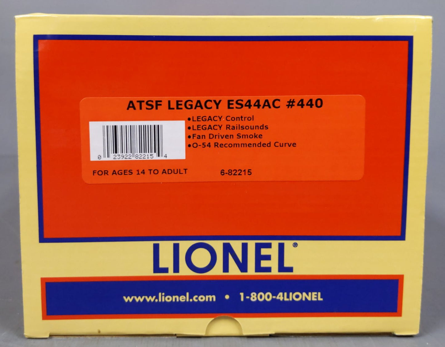 Lionel 6-82215 O Santa Fe 'Warbonnet' LEGACY Scale ES44AC Diesel Locomotive #440