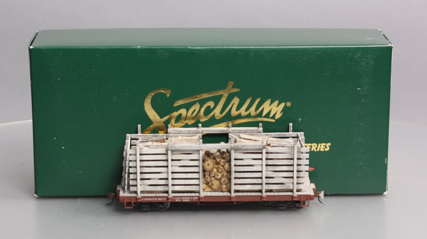 Bachmann 26899 On30 Painted & Unlettered Pulpwood Car w/ Cast Resin Load