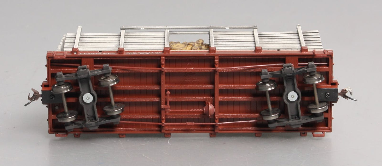 Bachmann 26899 On30 Painted & Unlettered Pulpwood Car w/ Cast Resin Load
