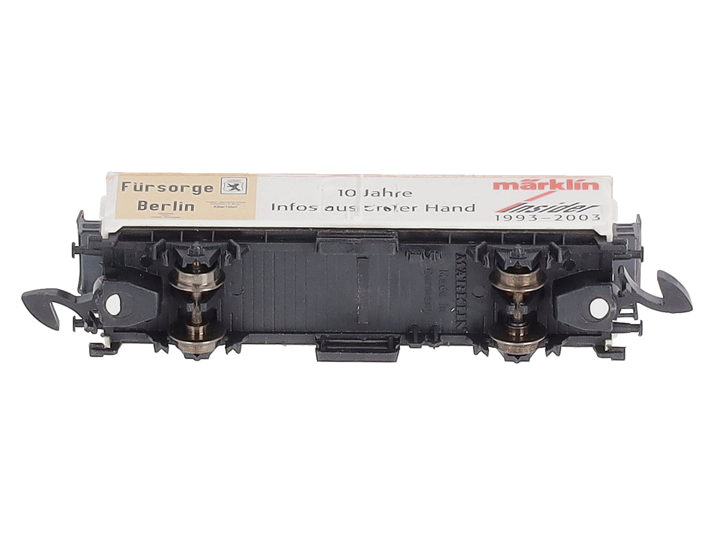Marklin Z Care Berlin 10 J. Insider Club Freight Car 1993-2003 w/ Anniver. Pin LN/Box