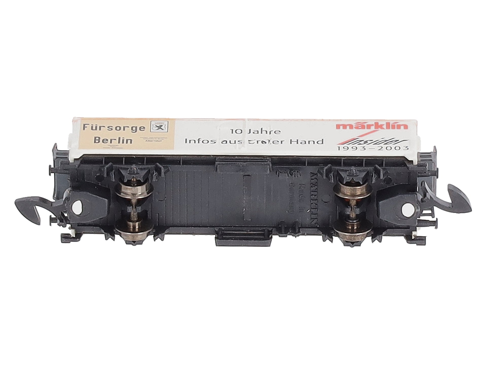 Marklin Z Care Berlin 10 J. Insider Club Freight Car 1993-2003 w/ Anniver. Pin LN/Box