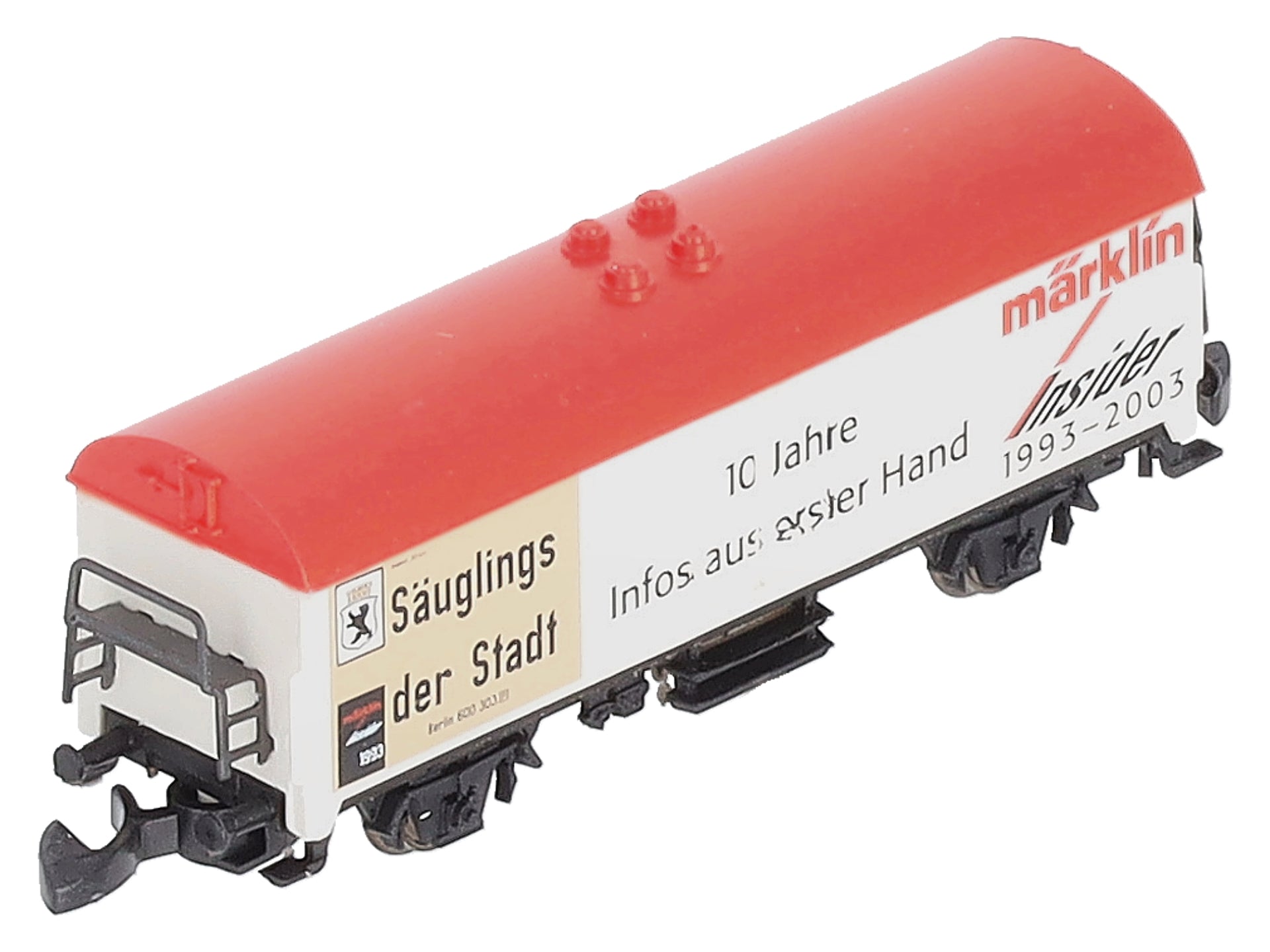 Marklin Z Care Berlin 10 J. Insider Club Freight Car 1993-2003 w/ Anniver. Pin LN/Box