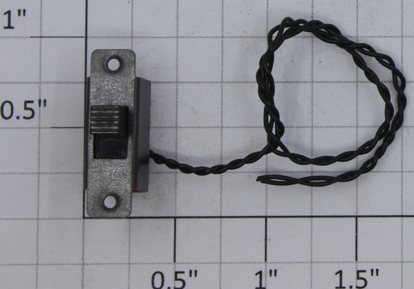 Acme 0827-22 Black DPDT Sub-Mini Slide Switch with Leads