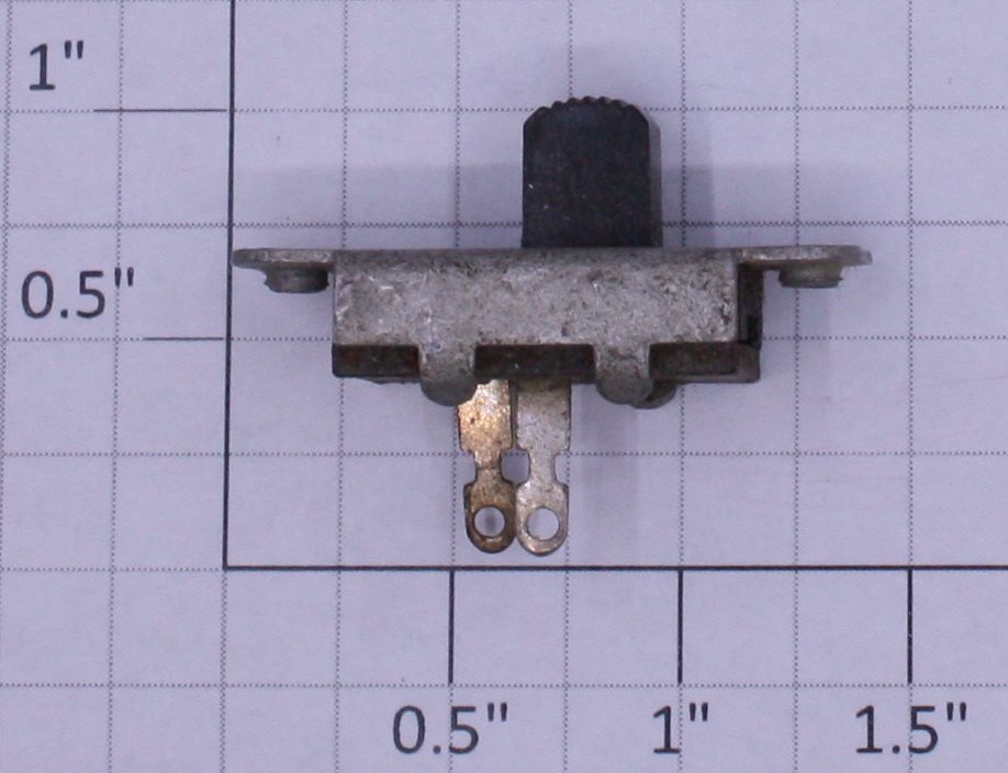 Acme 0827-03 Black SPST On/Off Slide Switch .75A @ 125VAC