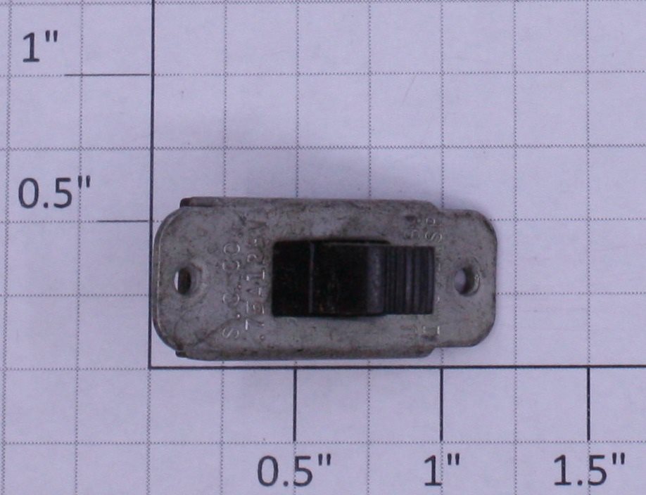 Acme 0827-03 Black SPST On/Off Slide Switch .75A @ 125VAC