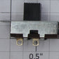 StackPole 0827-01 Black SPST On/Off Slide Switch .5A @ 125VDC or 5.5A @ 250VAC