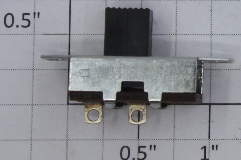 StackPole 0827-01 Black SPST On/Off Slide Switch .5A @ 125VDC or 5.5A @ 250VAC