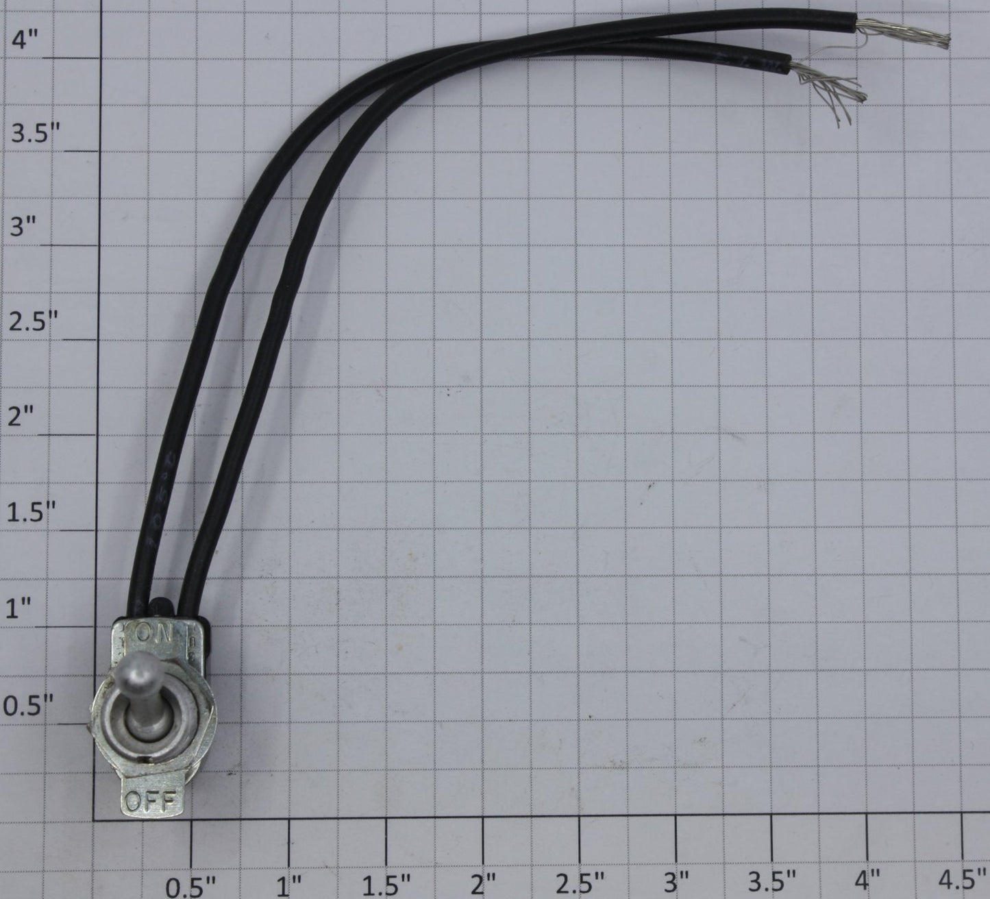 Acme 0827-06 SPST On/Off Toggle Switch with Leads 6A @ 125VAC
