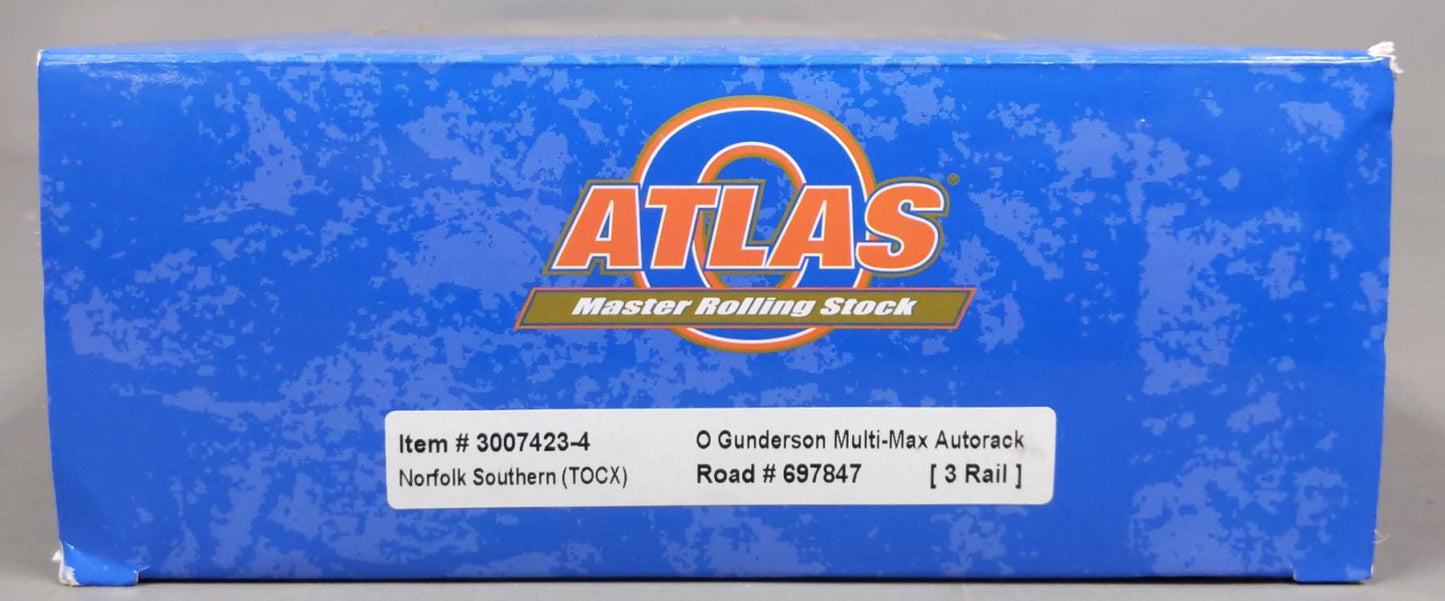 Atlas 3007423-3 O Norfolk Southern 3-Rail Gunderson Multi-Max Auto Rack #697775