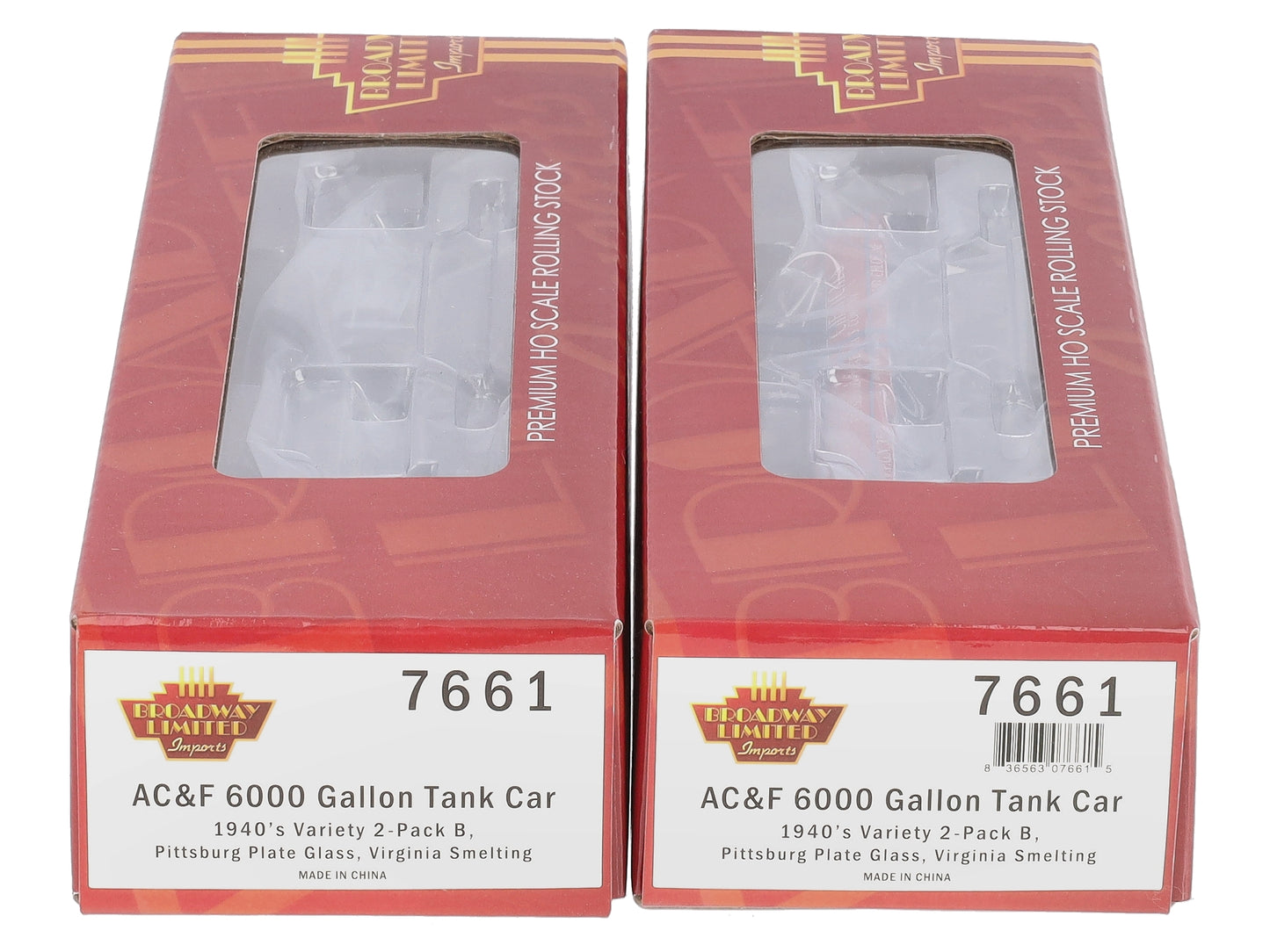 Broadway Limited 7661 HO PPGX/VSX 1940s Scheme 6000 Gallon Tank Car (Set of 2)
