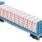 MTH 30-76489 O B&M Bulkhead Flat w/Lumber Load