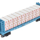 MTH 30-76489 O B&M Bulkhead Flat w/Lumber Load