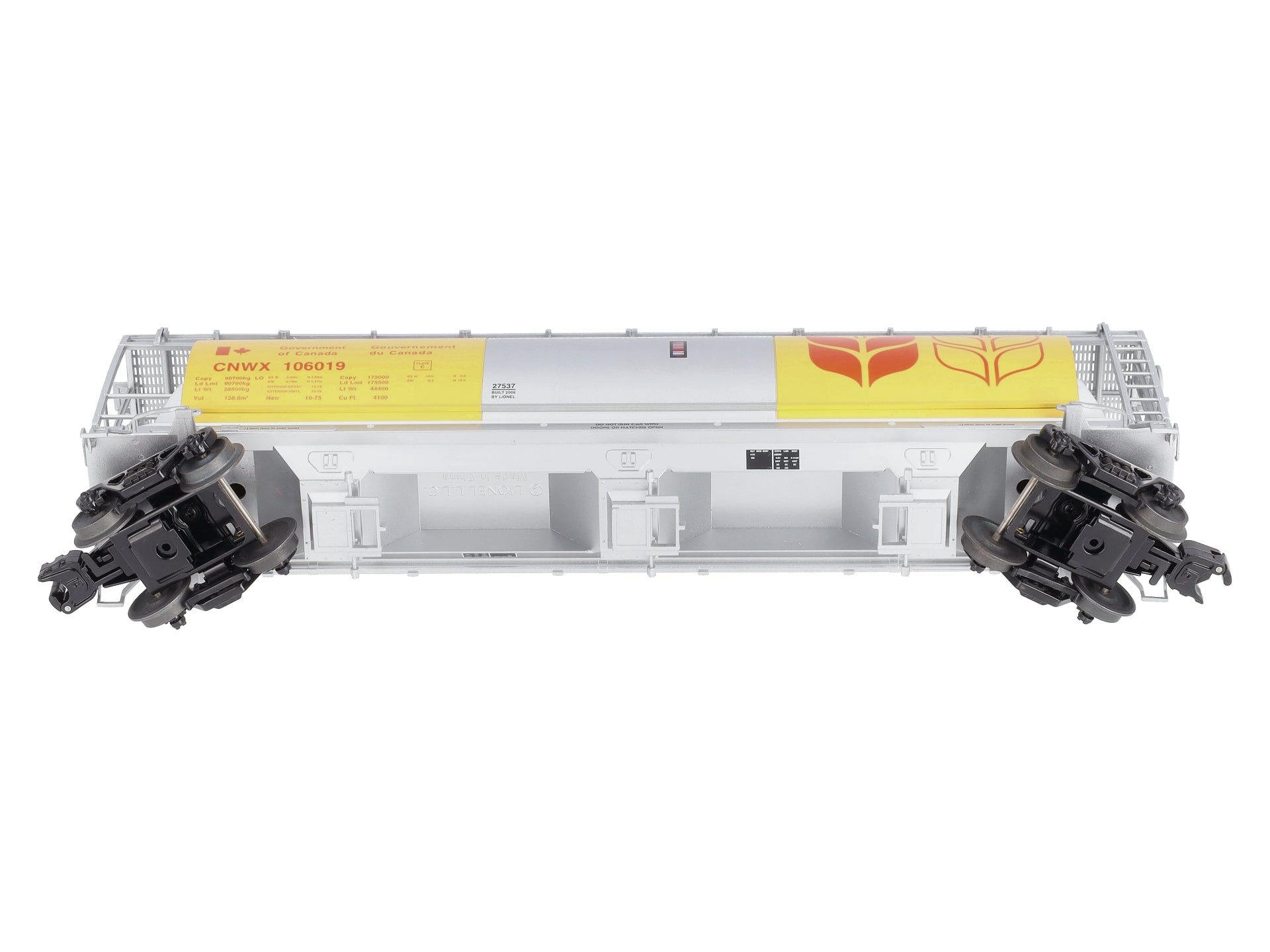Lionel 6-27537 O Government Of Canada Cylindrical Hopper LN/Box