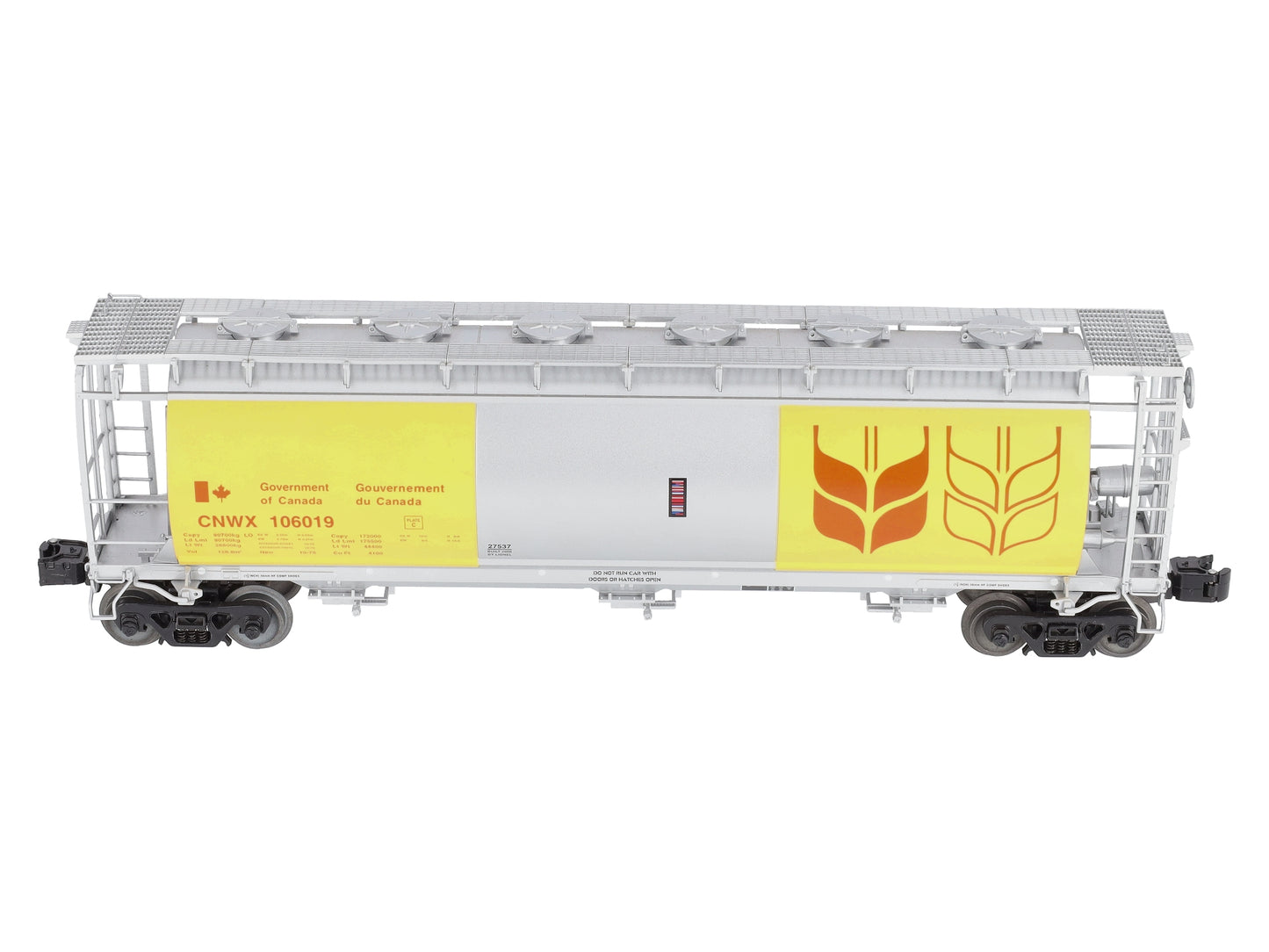 Lionel 6-27537 O Government Of Canada Cylindrical Hopper LN/Box