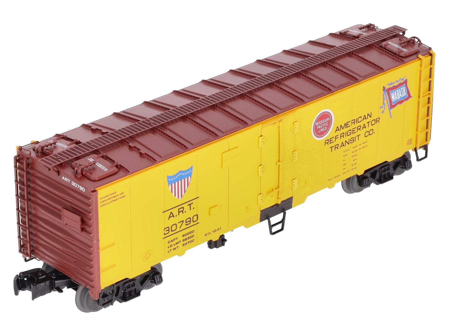 Lionel 6-17727 O Mopac/Wabash Steel-Sided Reefer #30790