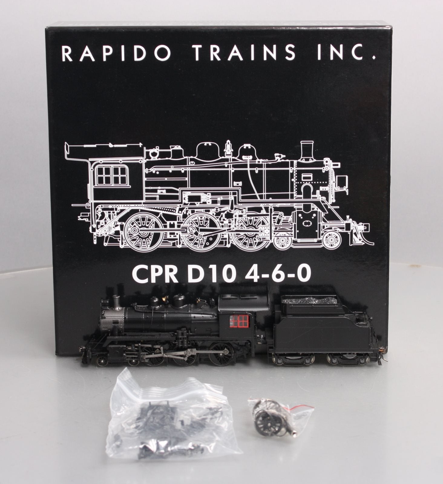 Rapido Trains 602515 HO Unlettered High Headlight D10 Steam Locomotive DCC/Sound