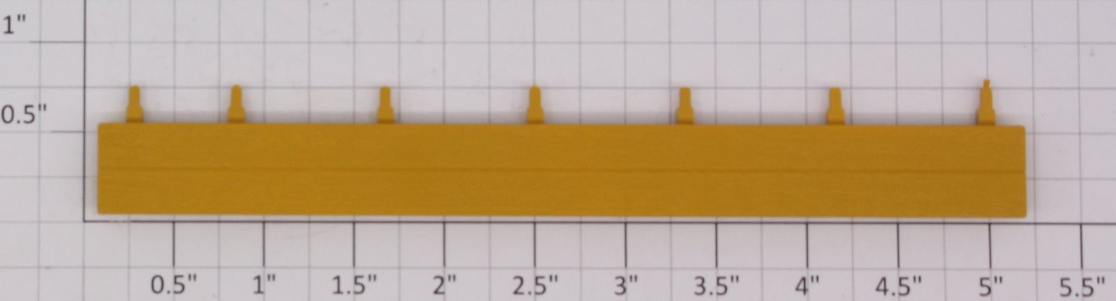 Lionel 29814-62 PRR Boom Car Yellow Left Hand Side Rail
