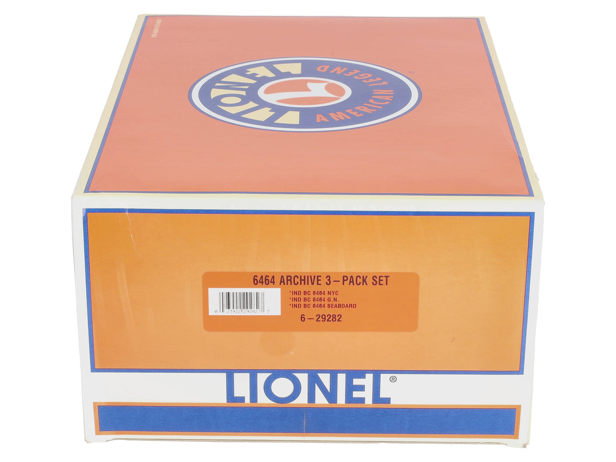 Lionel 6-29282 O Gauge 6464 Archive Boxcar Set (Set of 3) LN/Box
