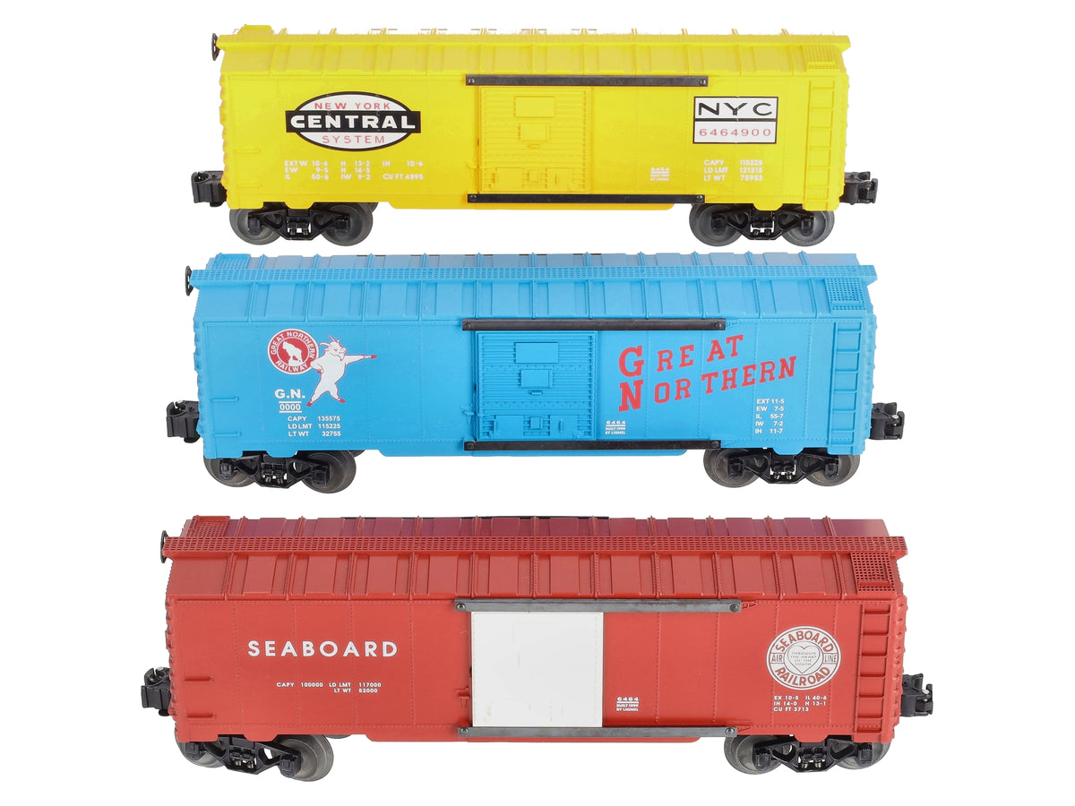 Lionel 6-29282 O Gauge 6464 Archive Boxcar Set (Set of 3) LN/Box