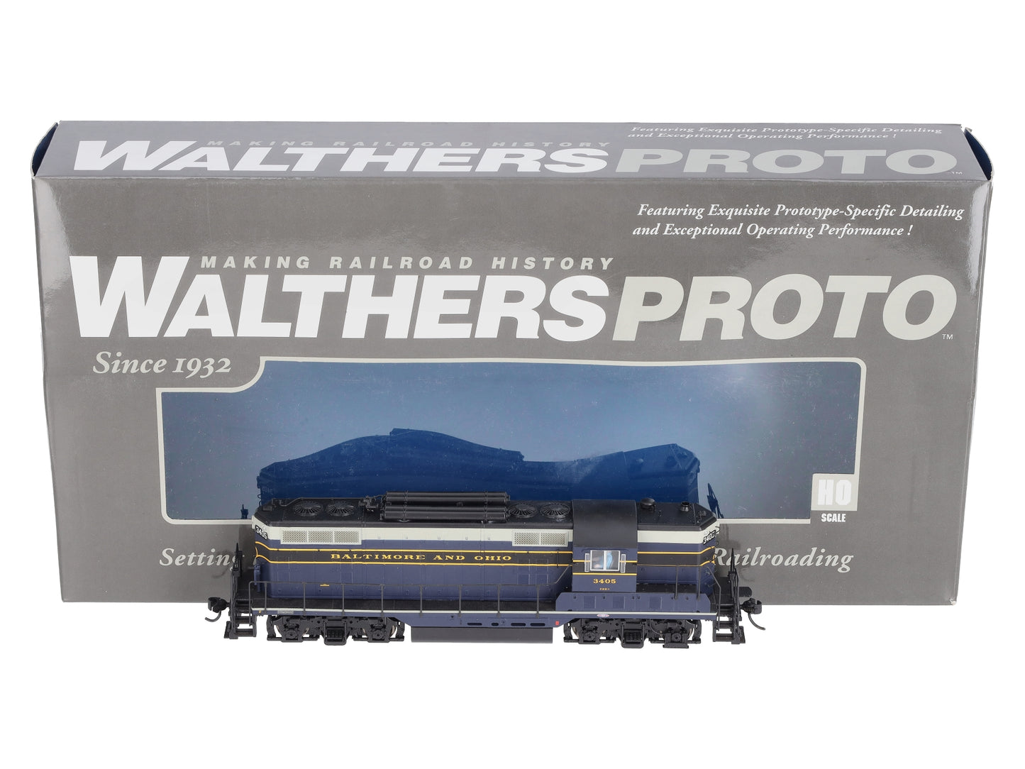 Walthers 920-49103 HO Baltimore & Ohio EMD GP7 Diesel Loco Standard DC #3405