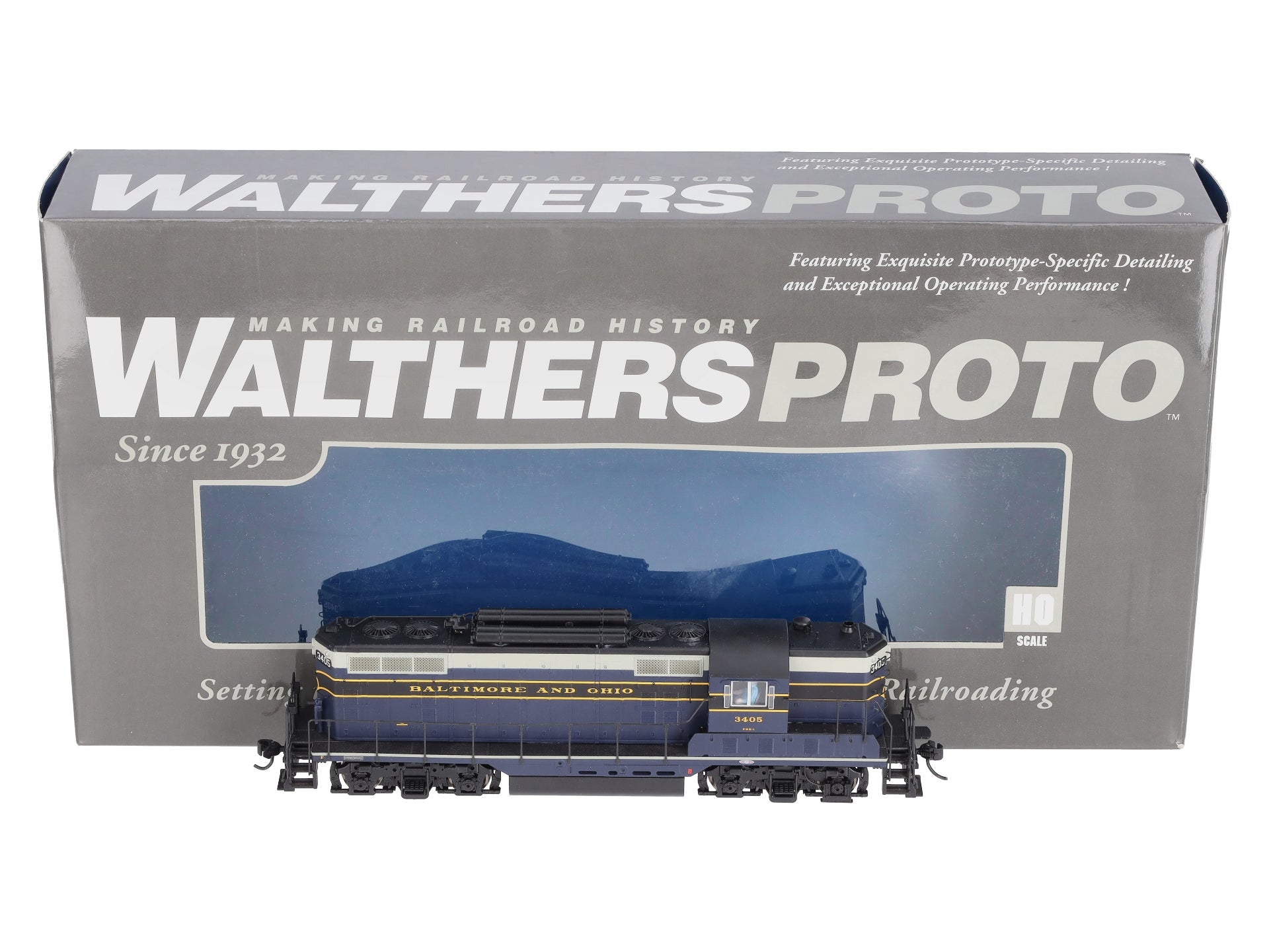 Walthers 920-49103 HO Baltimore & Ohio EMD GP7 Diesel Loco Standard DC #3405