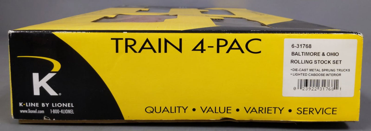 Lionel 6-31768 O Gauge B&O Rolling Stock Set V2