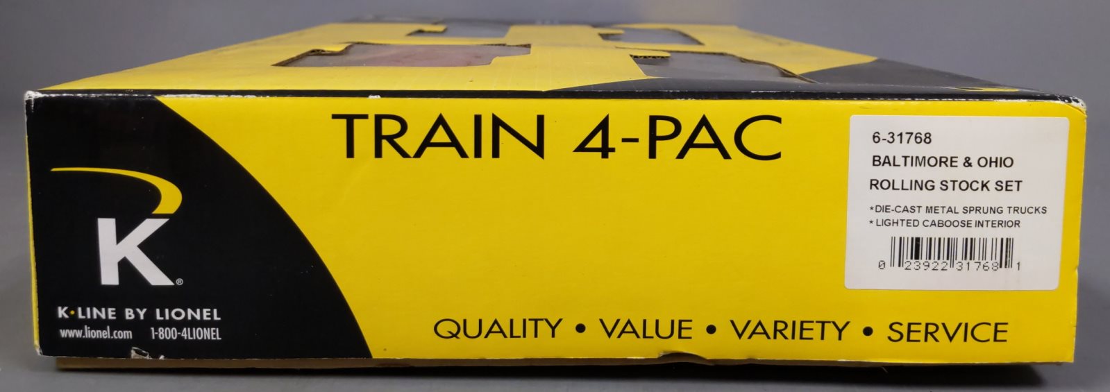 Lionel 6-31768 O Gauge B&O Rolling Stock Set V2
