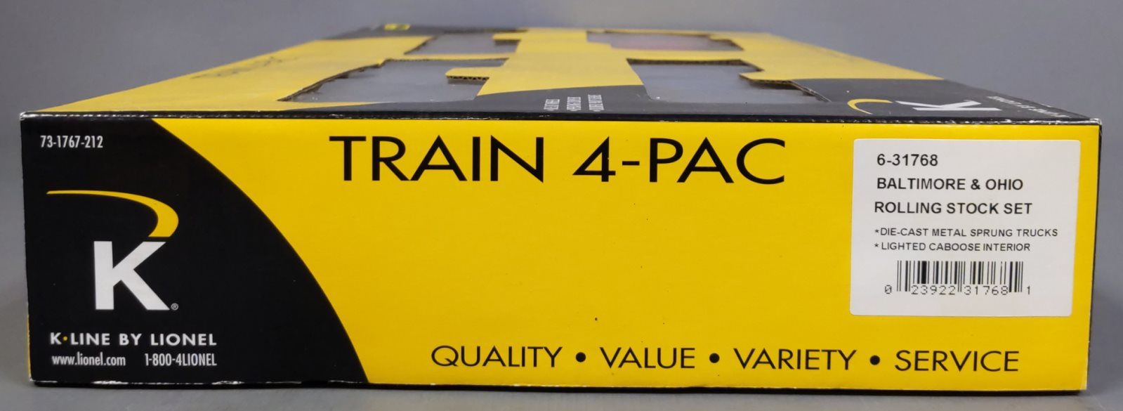 Lionel 6-31768 O Gauge B&O Rolling Stock Set V2