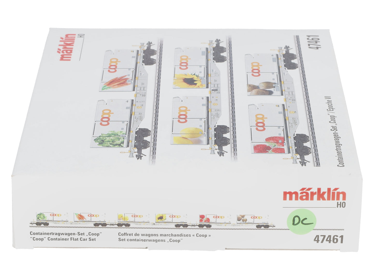 Marklin 47461 HO AAE Cargo Coop Container Flat Car (Set of 3)