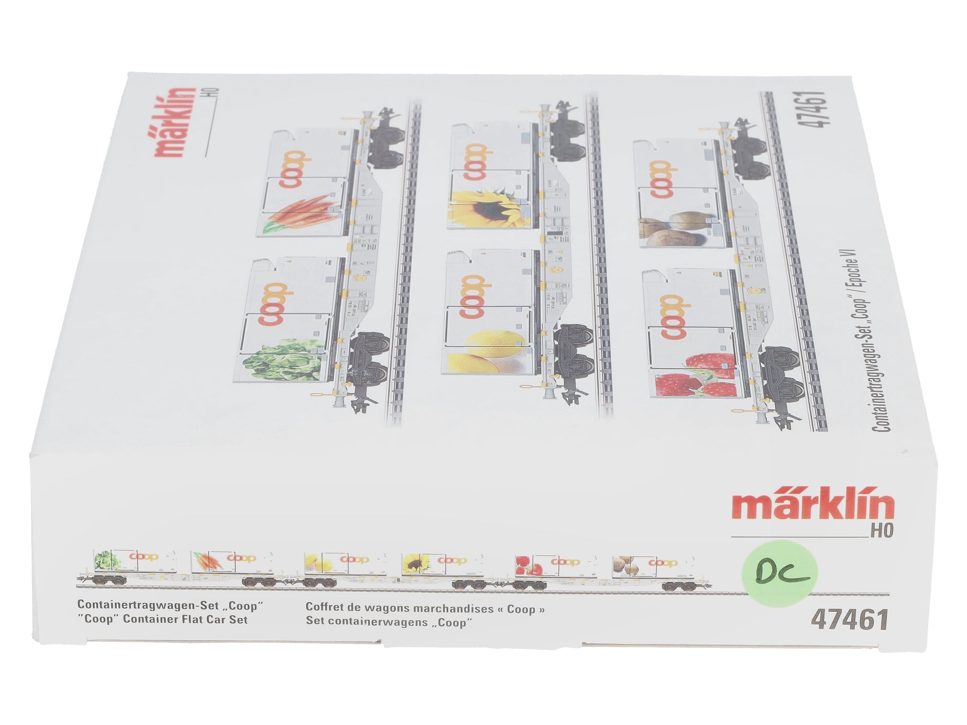 Marklin 47461 HO AAE Cargo Coop Container Flat Car (Set of 3)
