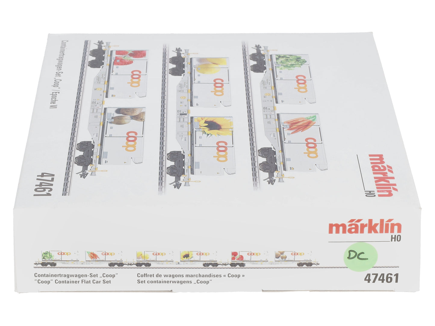 Marklin 47461 HO AAE Cargo Coop Container Flat Car (Set of 3)