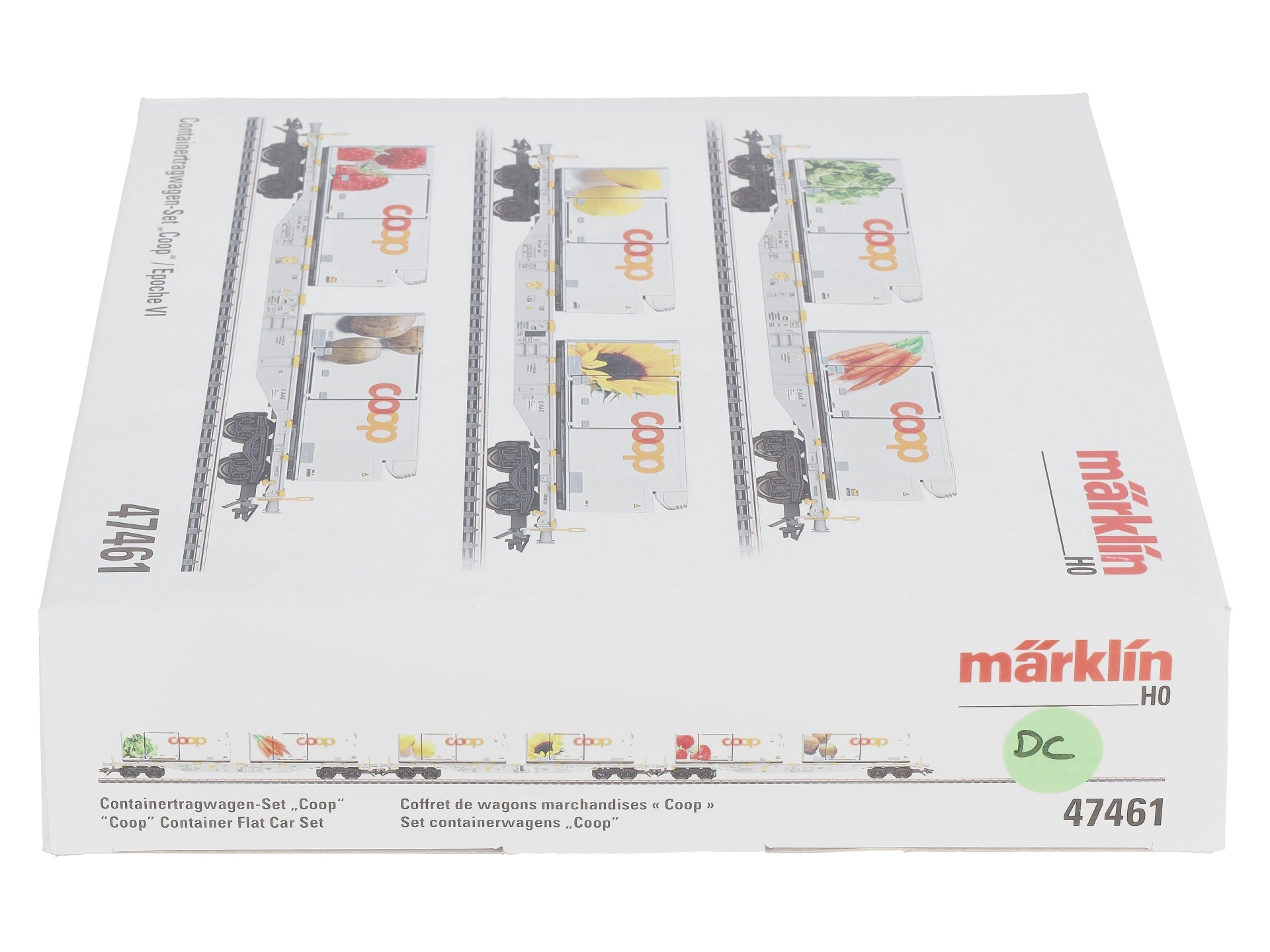 Marklin 47461 HO AAE Cargo Coop Container Flat Car (Set of 3)