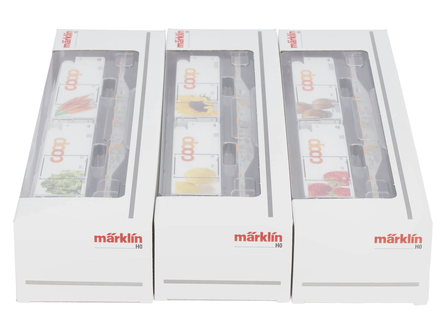 Marklin 47461 HO AAE Cargo Coop Container Flat Car (Set of 3)