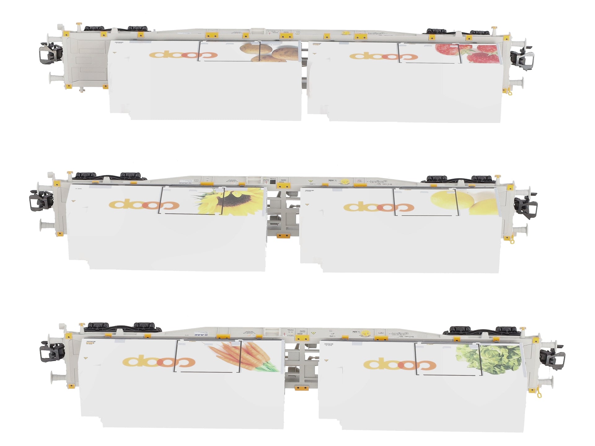 Marklin 47461 HO AAE Cargo Coop Container Flat Car (Set of 3