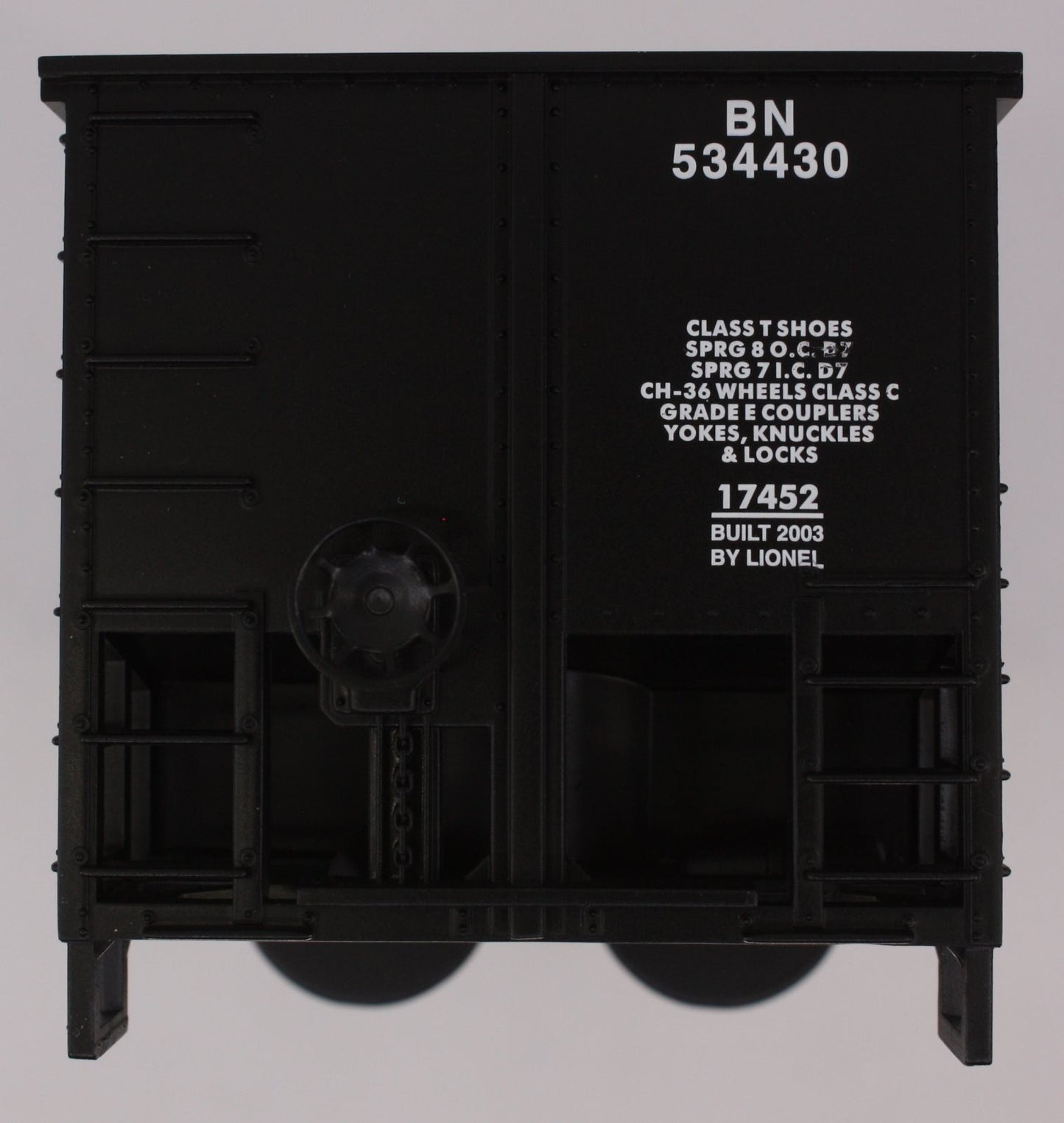 Lionel 17452 #534430 Burlington Northern Bathtub Gondola Body Shell