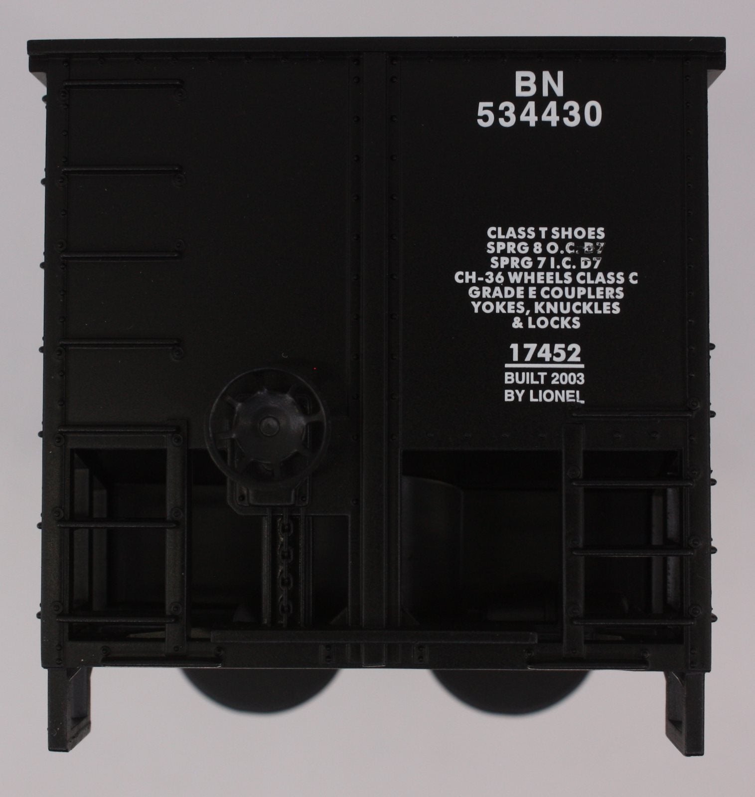 Lionel 17452 #534430 Burlington Northern Bathtub Gondola Body Shell