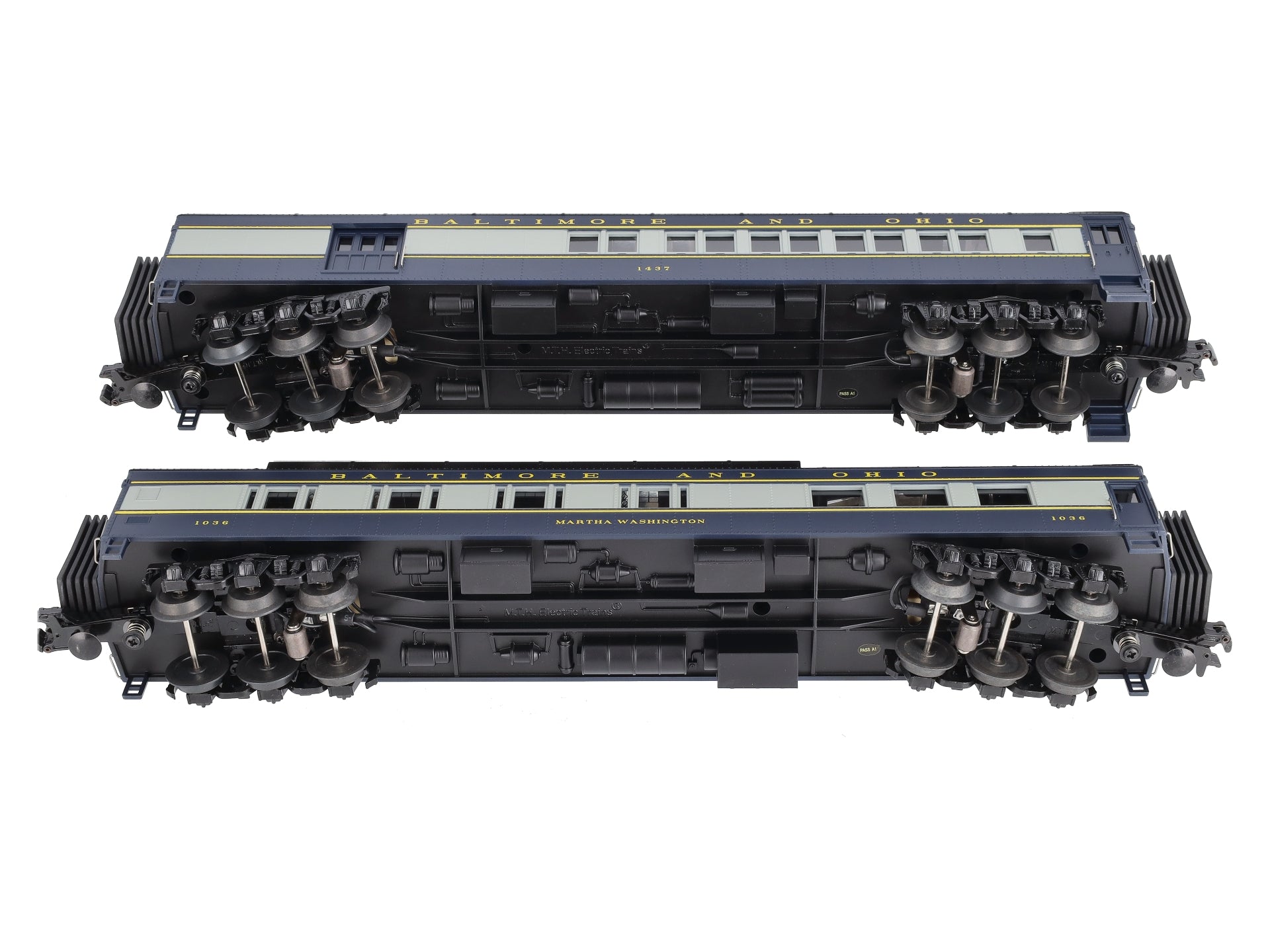 MTH 30-69171 O Gauge B&O 2-Car Madison Combo